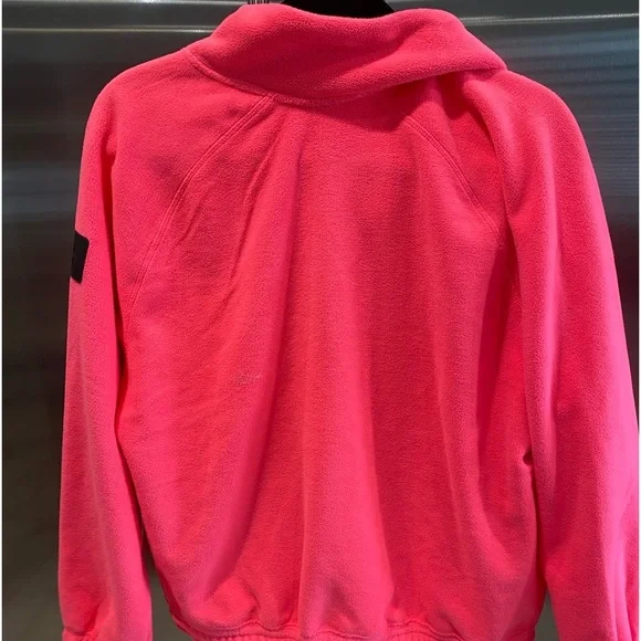 HOT PINK fleece by Love&Sports!Adjustable waist, pockets, black trim,zip close🩷 - Picture 2 of 11